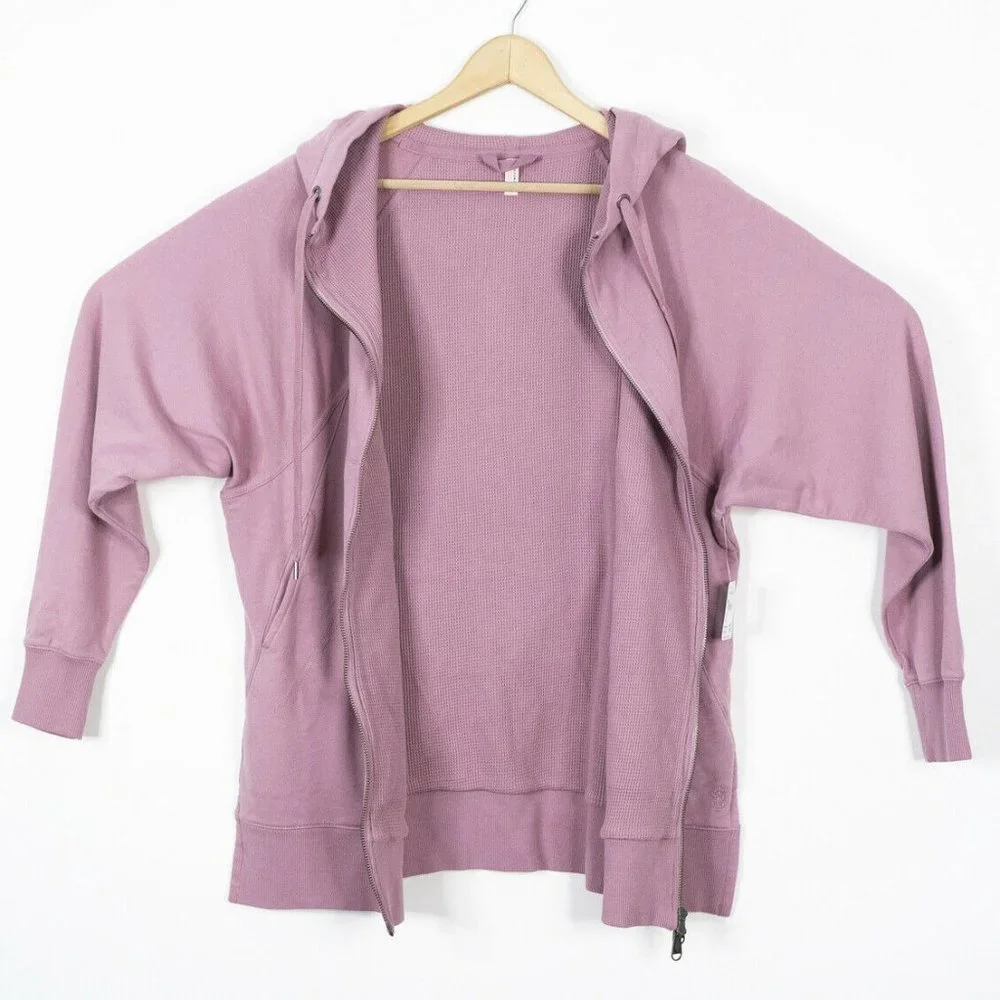 Free People Full Zip Oversized Hoodie Sweatshirt - Picture 2 of 8